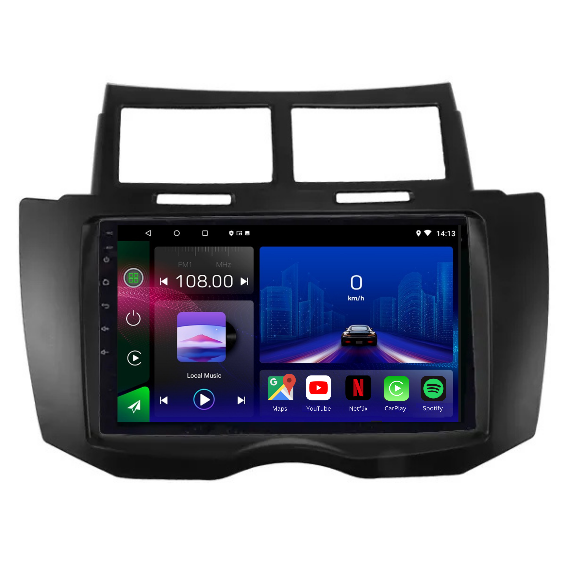 Toyota Yaris | 2005-2012 | Android 13 Autoradio | Apple CarPlay | Android Auto - TechVoyage