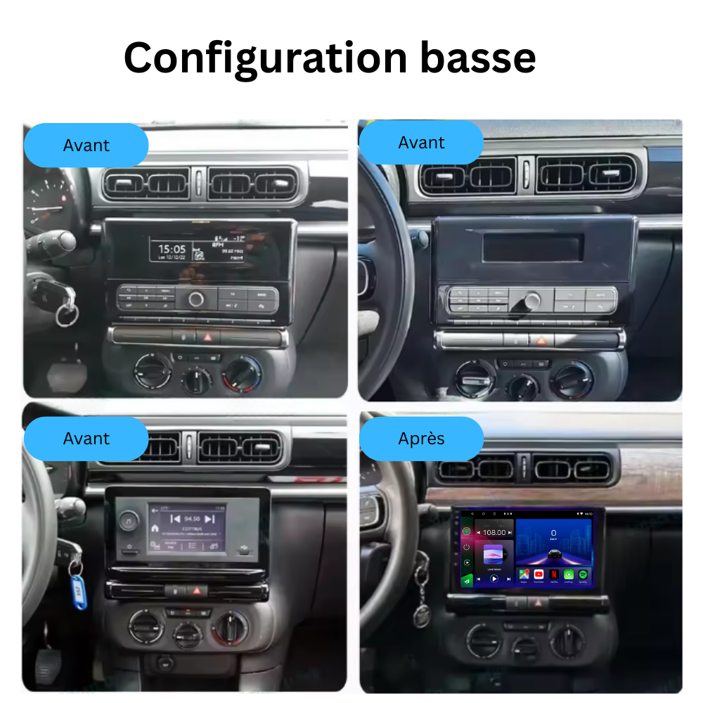 Citroen C3 | C3 Aircross | 2017-2023| Android 13 Autoradio | Apple CarPlay | Android Auto - TechVoyage