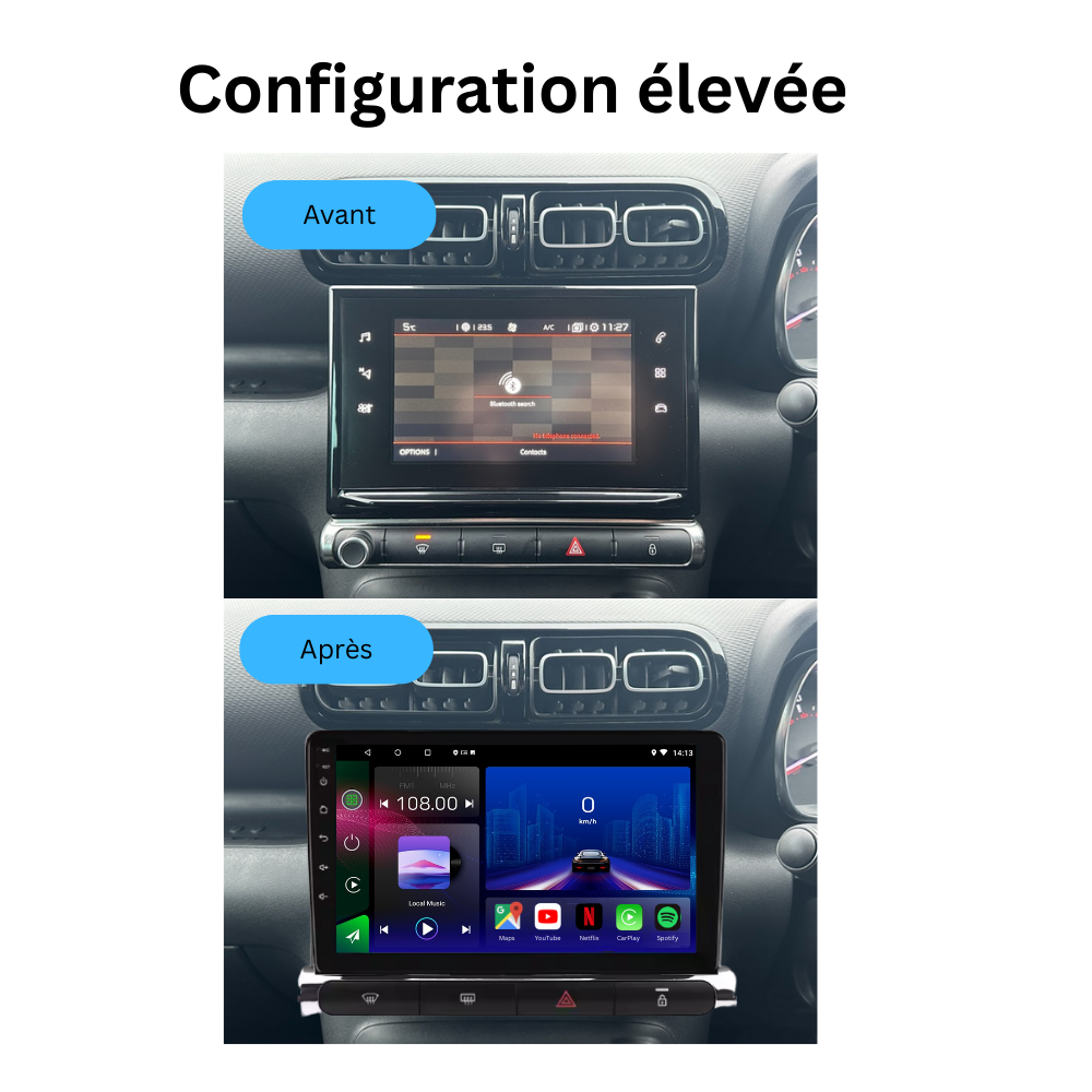 Citroen C3 | C3 Aircross | 2017-2023| Android 13 Autoradio | Apple CarPlay | Android Auto - TechVoyage