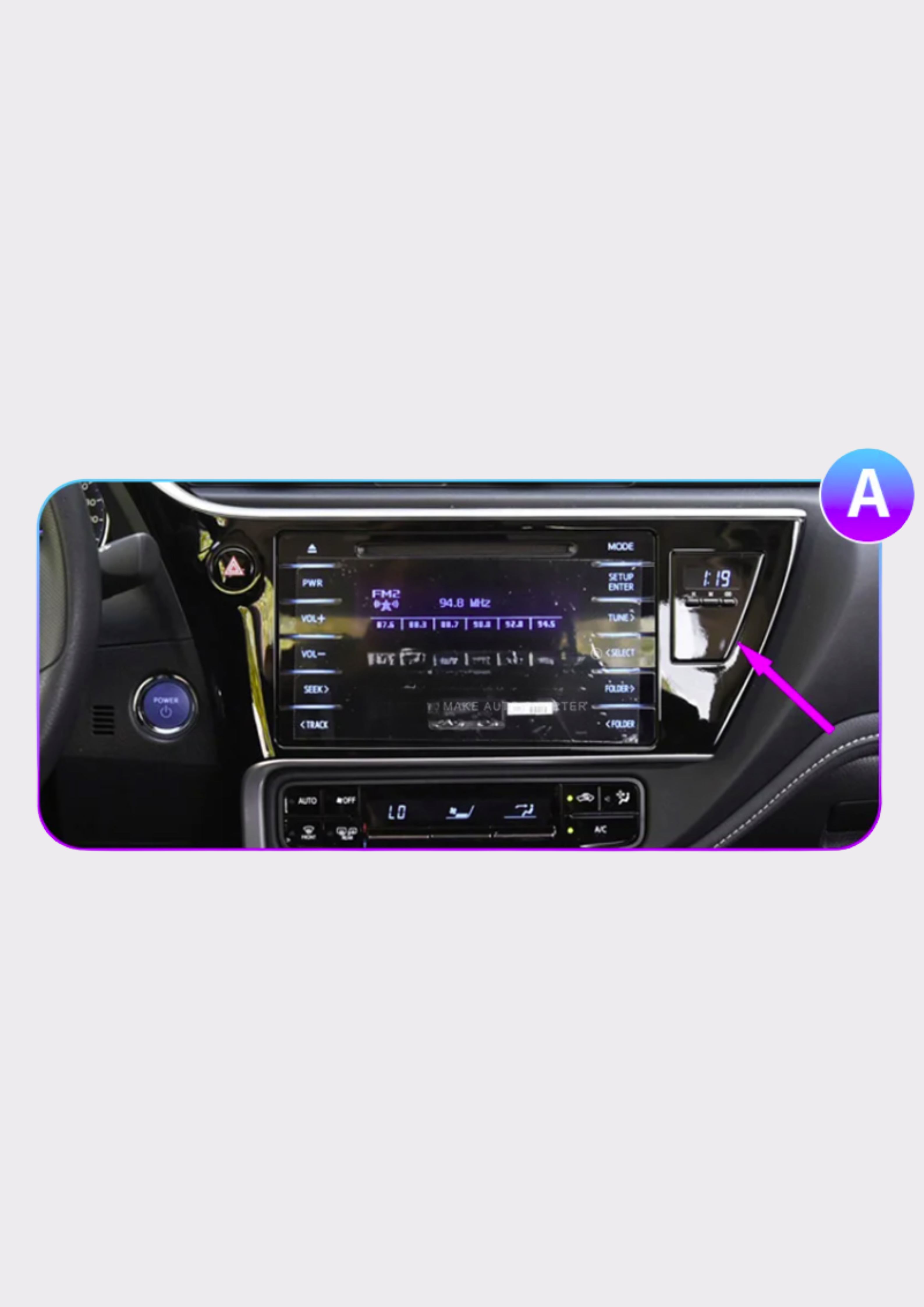 Toyota | Corolla Auris | 2016-2019 | Android 13 Autoradio | Apple CarPlay | Android Auto - TechVoyage