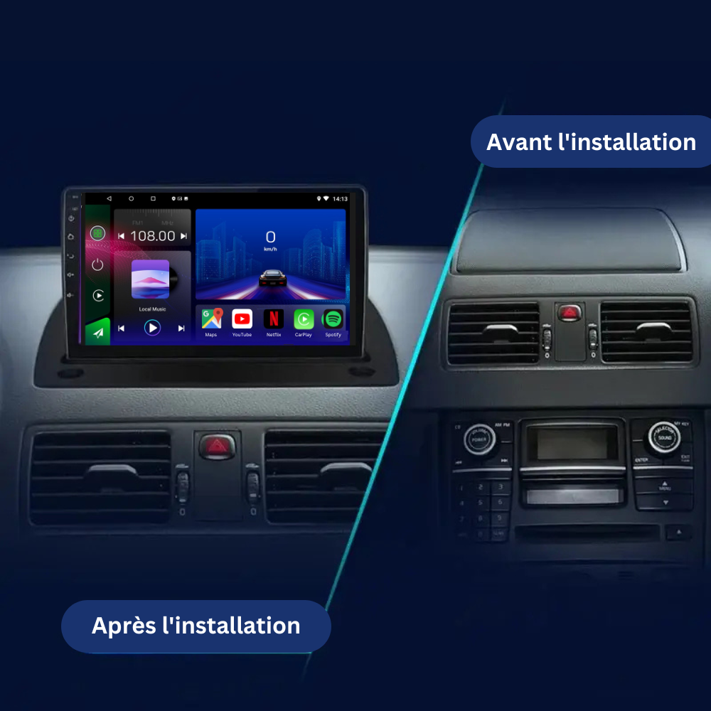 Volvo XC90 | 2003-2014 | Android 13 Autoradio | Apple CarPlay | Android Auto - TechVoyage