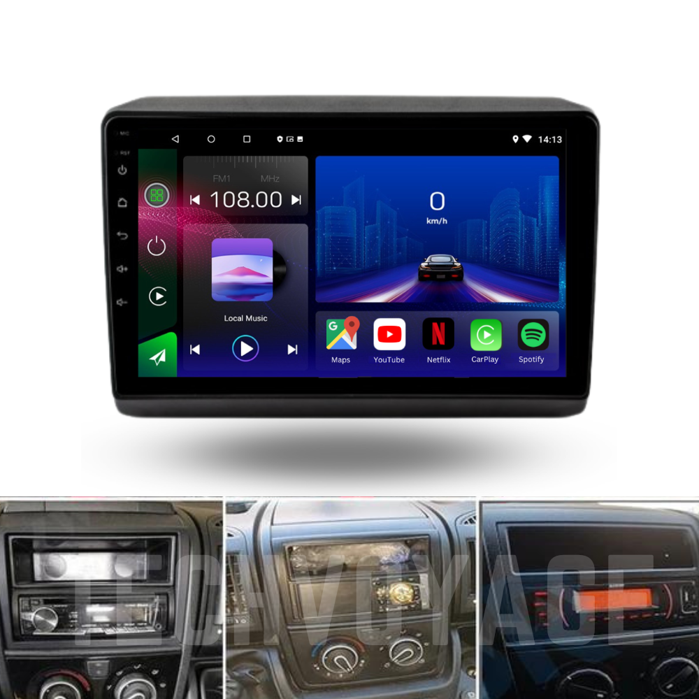 FIAT Ducato | Peugeot Boxer | Citroen Relay | 2006-2022 | Android 13 Autoradio | Apple CarPlay | Android Auto - TechVoyage