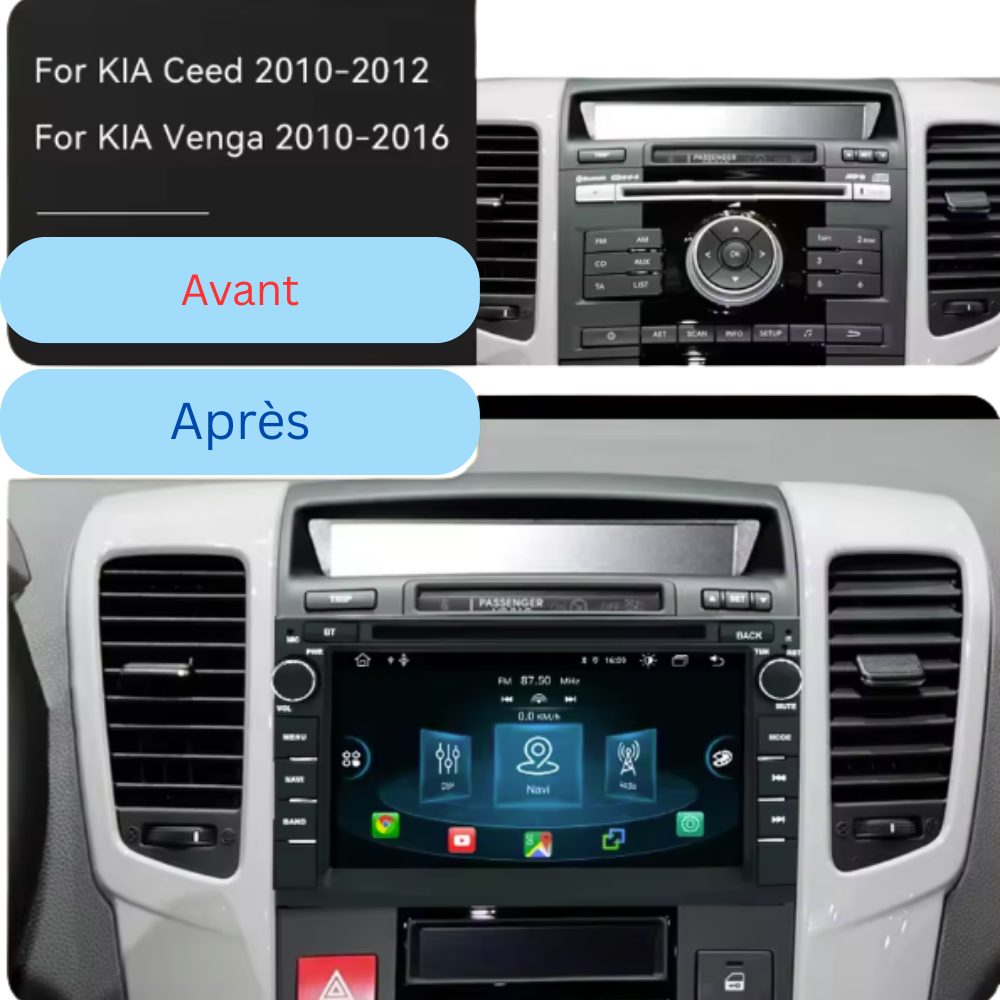 Kia Ceed Venga | 2006-2019 | Android 14 Autoradio | Apple CarPlay | Android Auto - TechVoyage
