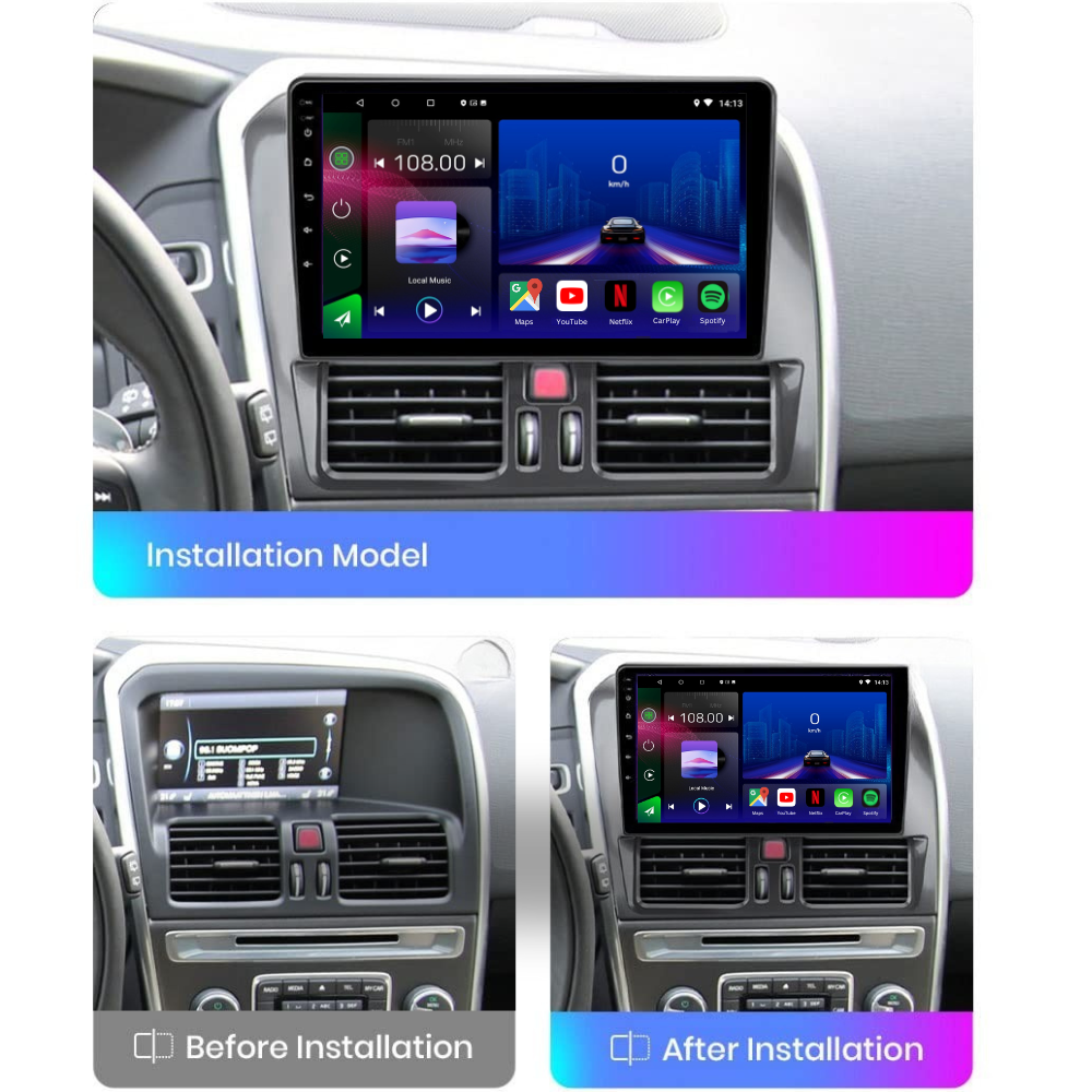 Volvo XC60 | 2008-2018 | Android 13 Autoradio | Apple CarPlay | Android Auto - TechVoyage