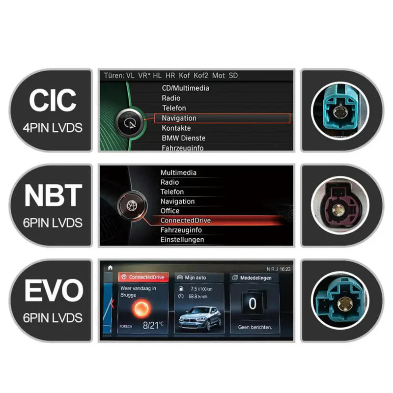 BMW X3 X4 2010-2018 F25 F26 Android 13 CarPlay & Android Auto Autoradio CIC NBT EVO - TechVoyage