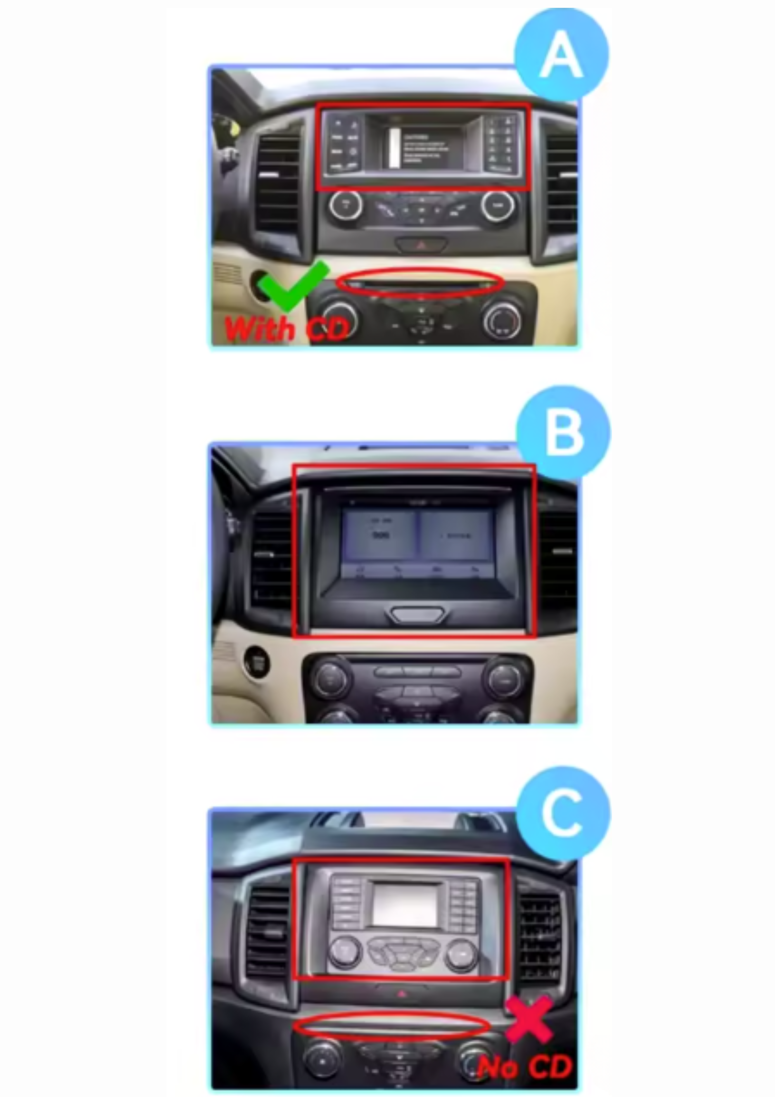 Ford Ranger | 2015-2020 | Android 13 Autoradio | Apple CarPlay | Android Auto - TechVoyage