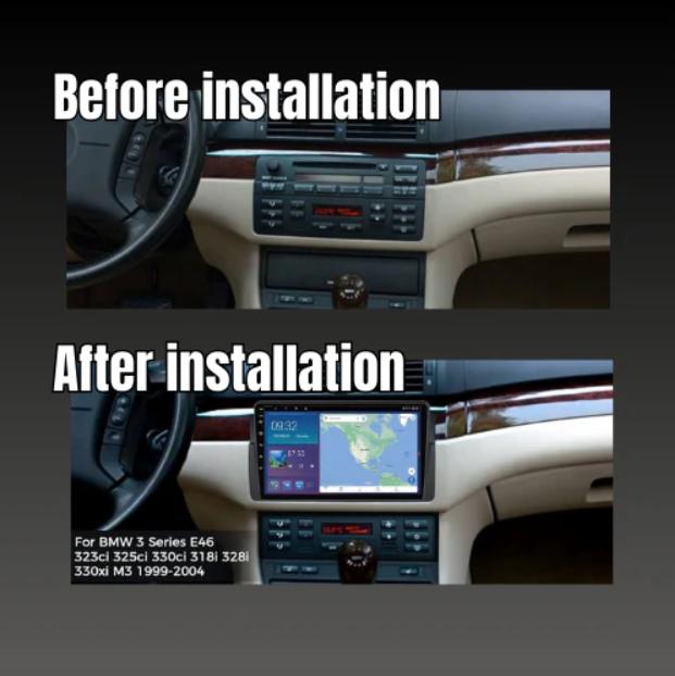 BMW 3 Series | E46 1997-2006 | Android 13 Autoradio | Apple CarPlay | Android Auto - TechVoyage