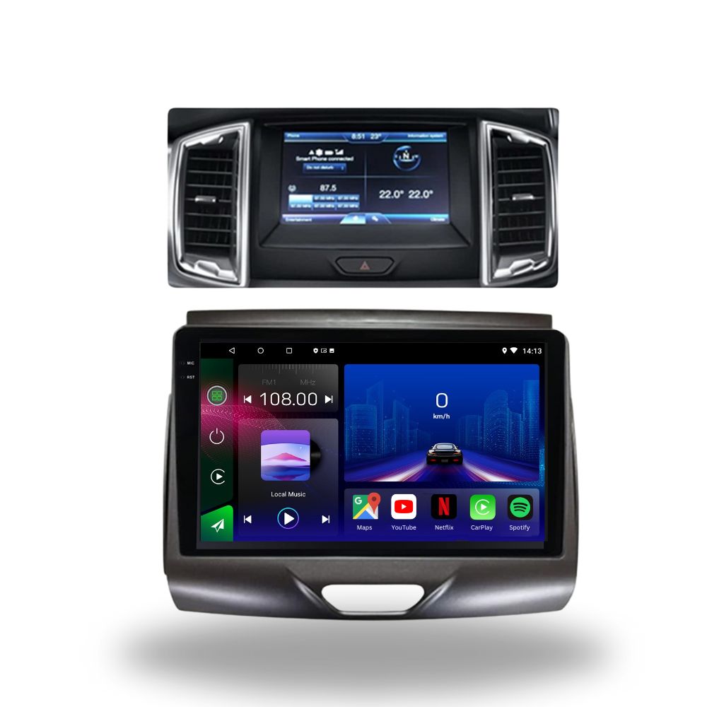 Ford Ranger | 2015-2020 | Android 13 Autoradio | Apple CarPlay | Android Auto - TechVoyage
