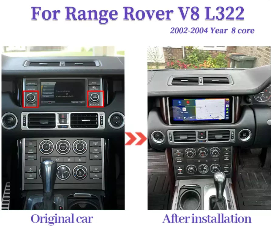 Range Rover L322 | 2002-2012 | Android 14 Autoradio | Apple CarPlay | Android Auto | Land Rover - TechVoyage