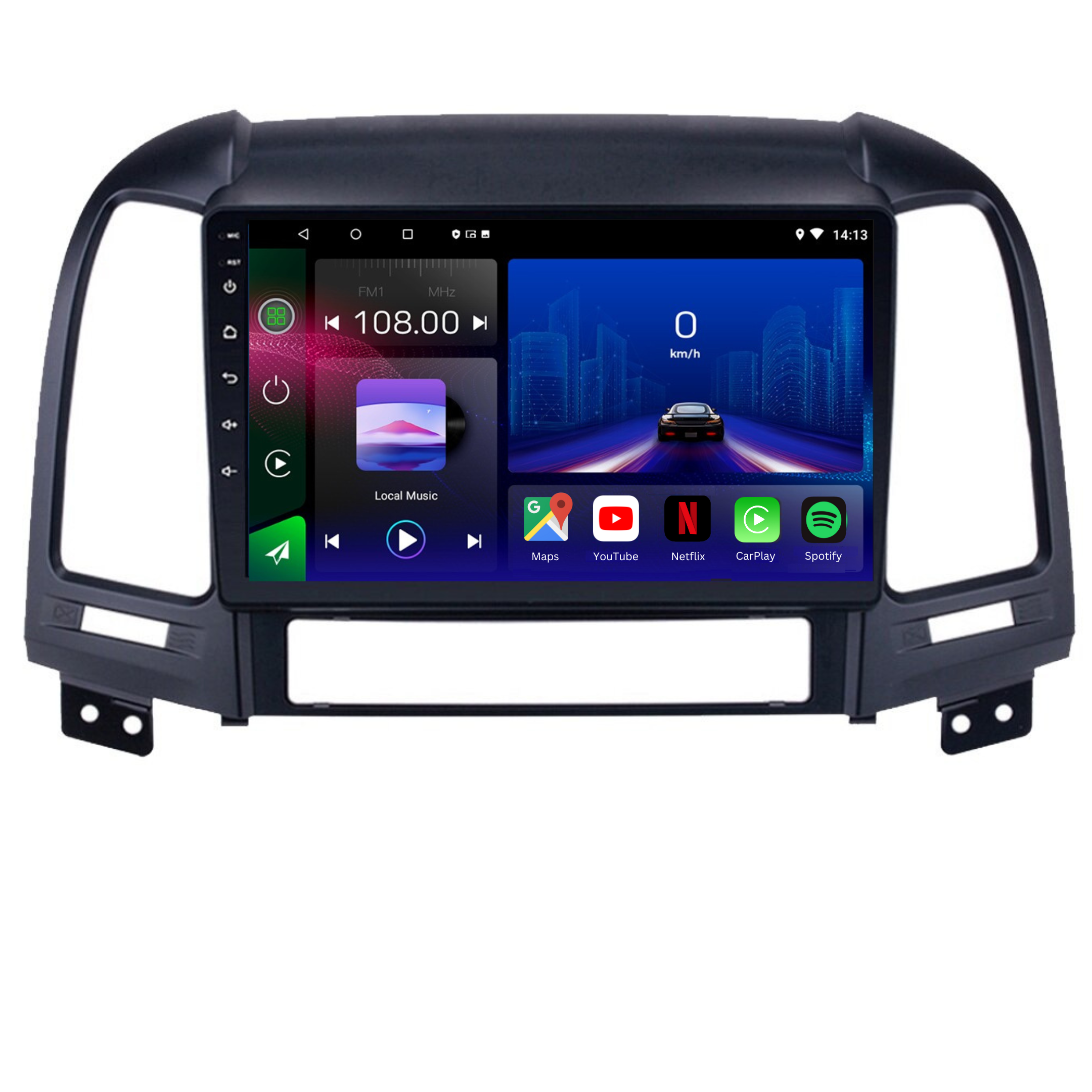Hyundai Santa Fe 2 | 2007-2012 | Android 13 Autoradio | Apple CarPlay | Android Auto - TechVoyage
