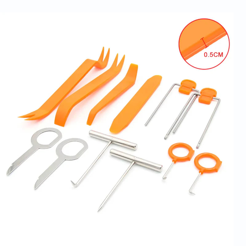 Kit d'outils de démontage de garnitures, ensemble de leviers pour tableau de bord, 12 pièces