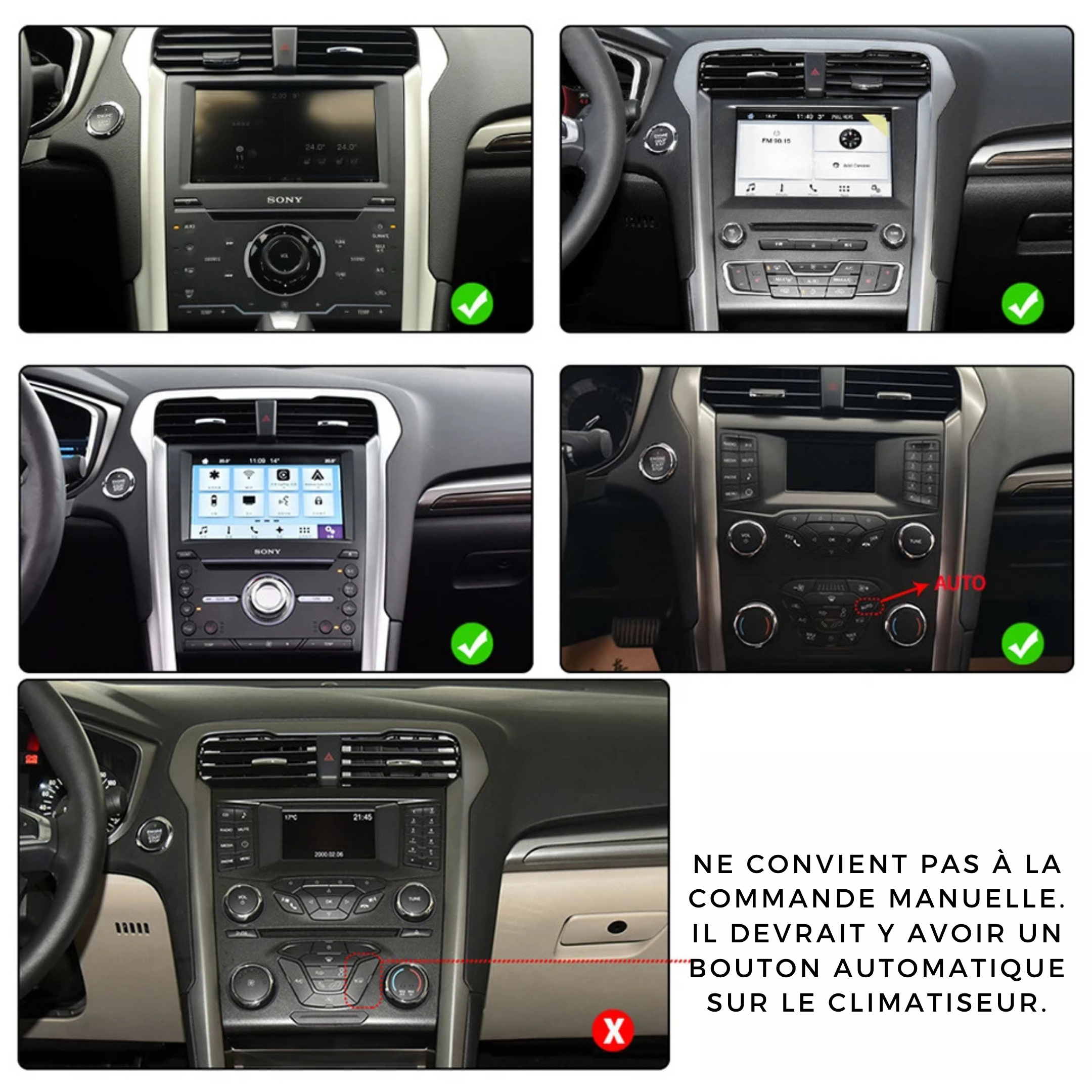 Ford Fusion Mondeo | MK5 | 2013-2018 | Android 13 Autoradio | Apple CarPlay | Android Auto - TechVoyage
