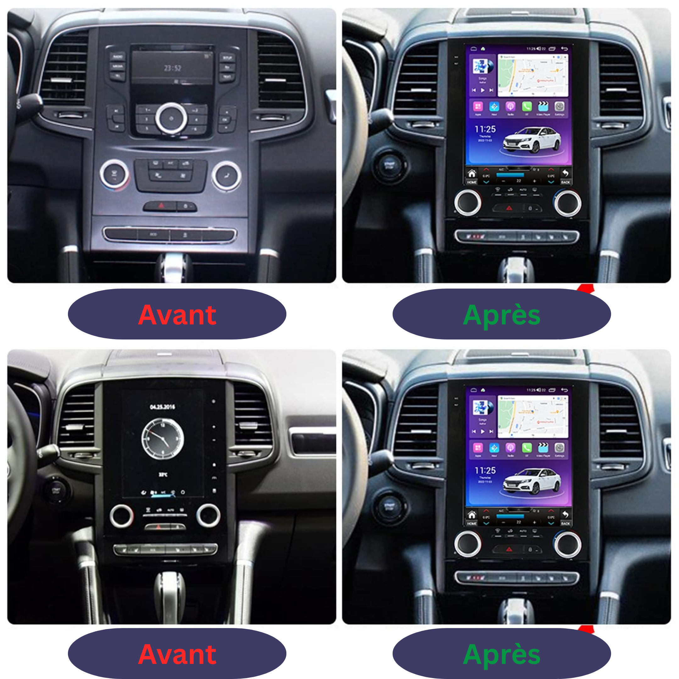 Renault Megane 4 Talisman Koleos | 2016-2022 | Android 13 Autoradio | Apple CarPlay | Android Auto - TechVoyage