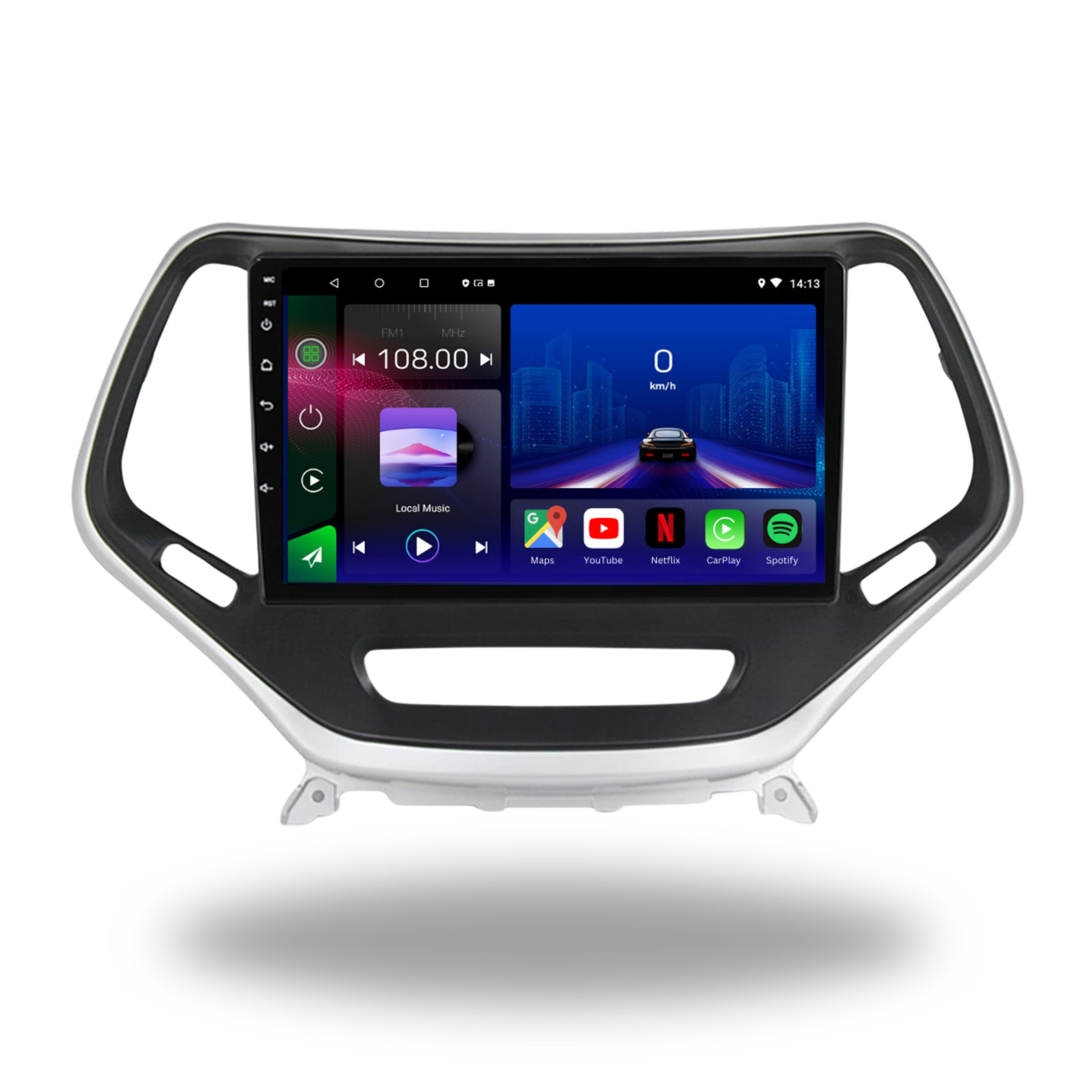 Jeep Cherokee | 2013-2018 | Android 13 Autoradio | Apple CarPlay | Android Auto - TechVoyage