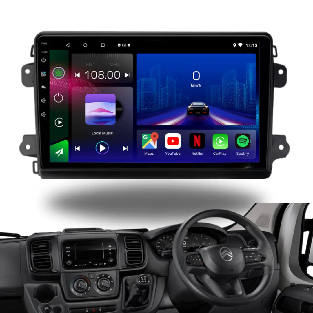 FIAT Ducato | Peugeot Boxer | Citroen Relay | 2023 Onwards | Android 13 Autoradio | Apple CarPlay | Android Auto - TechVoyage