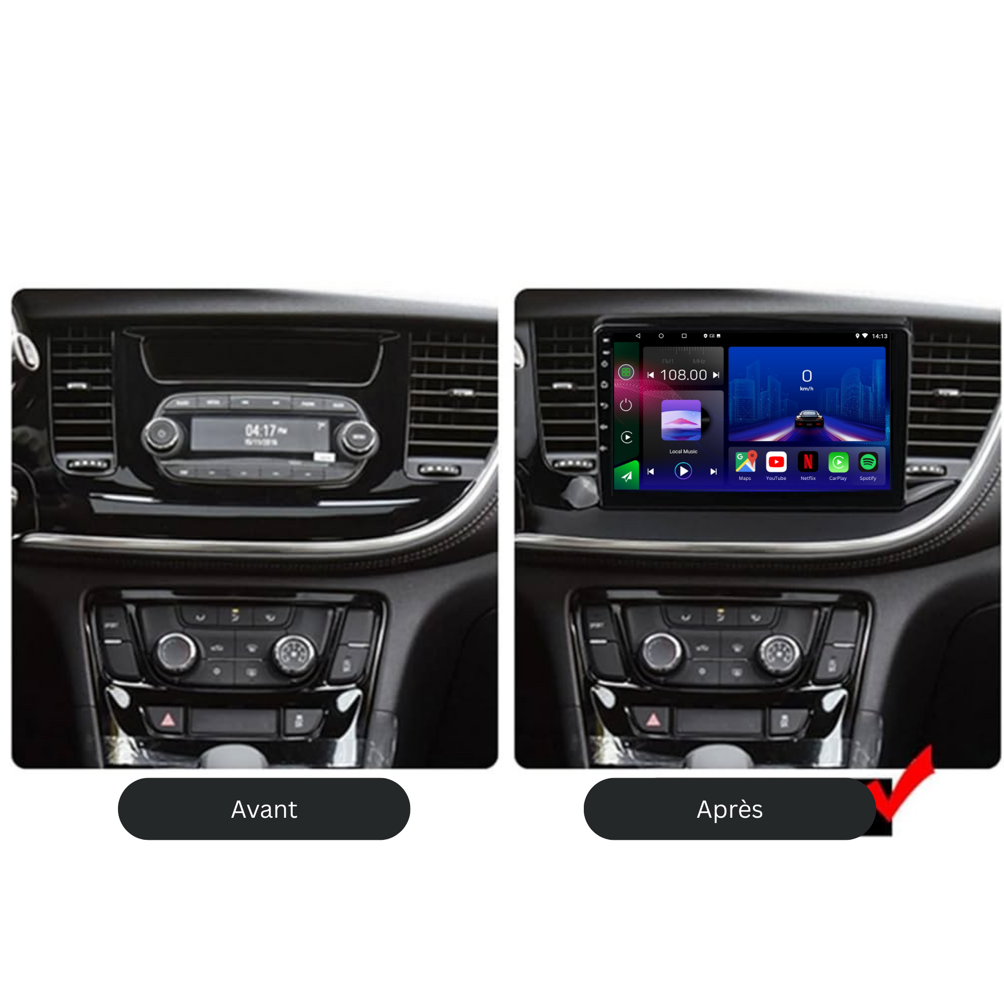 Opel Mokka | 2016-2019 | Android 13 Autoradio | Apple CarPlay | Android Auto