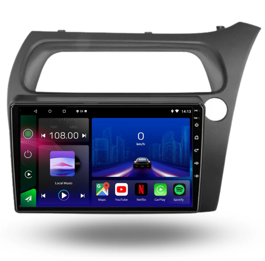 Honda Civic | 2006-2011 | Android 13 Autoradio | Apple CarPlay | Android Auto - TechVoyage