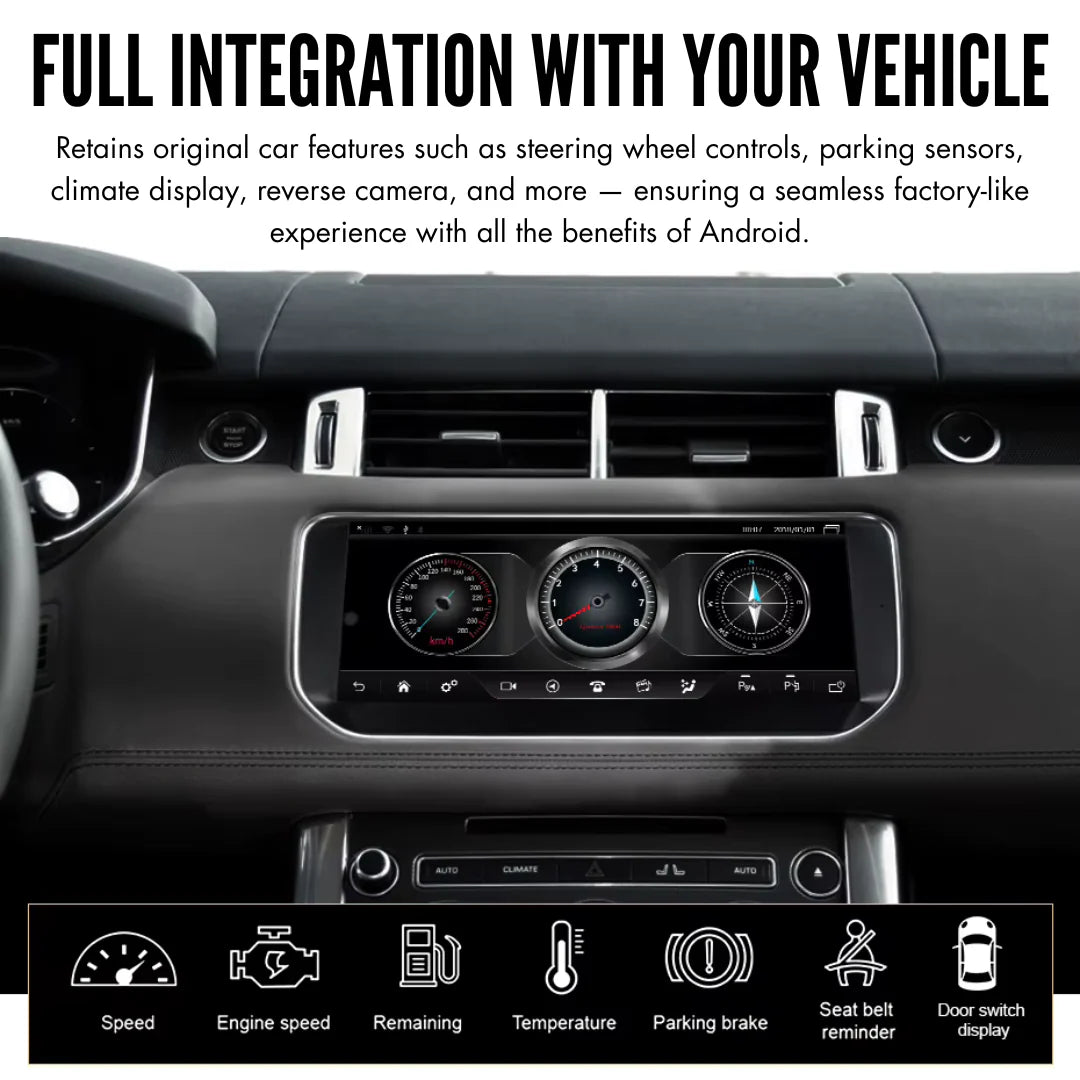 Range Rover | Sport Vogue 13.3 pouces | 2013-2017 | Android 14 Autoradio | Apple CarPlay | Android Auto | Land Rover - TechVoyage