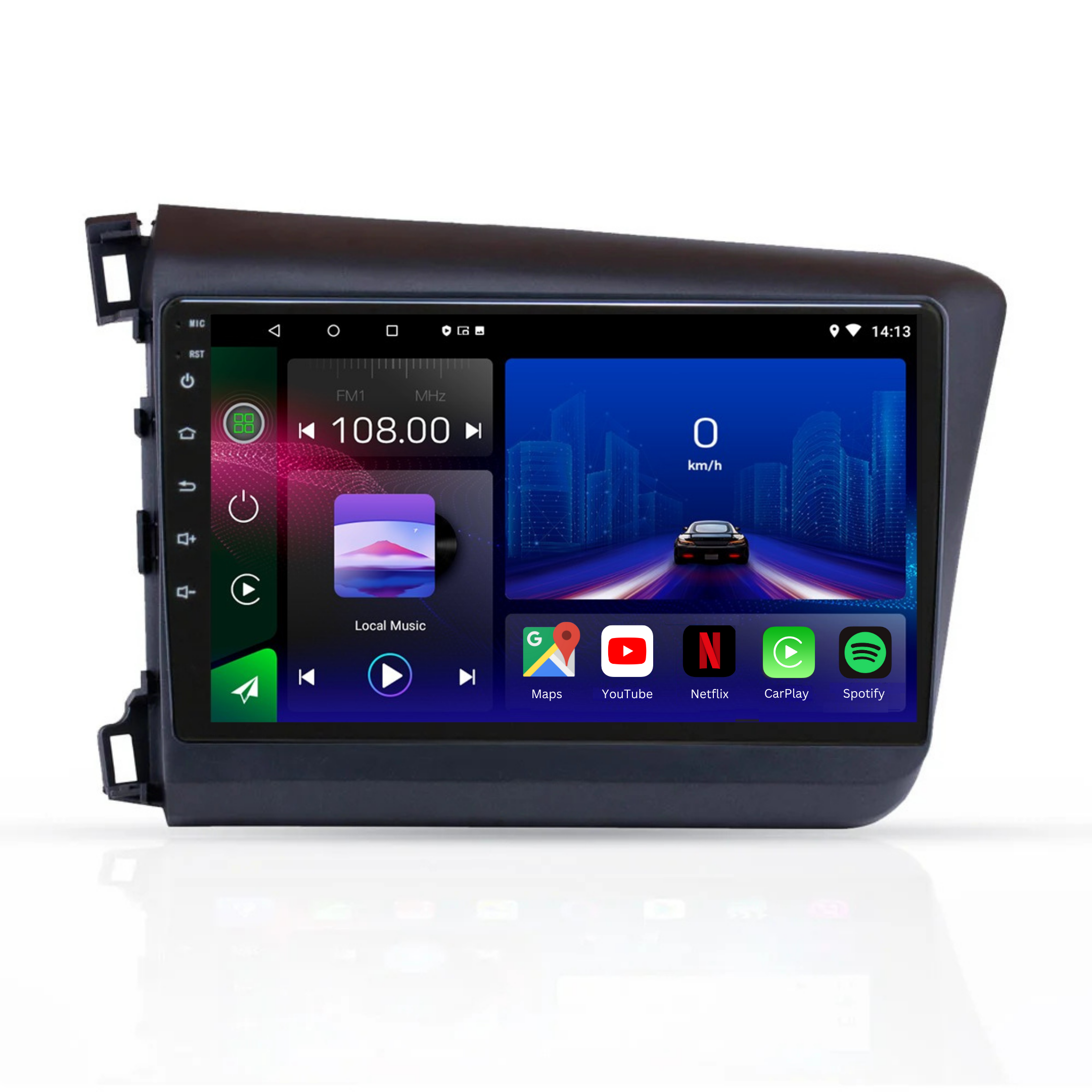 Honda Civic | 2012-2016 | Android 13 Autoradio | Apple CarPlay | Android Auto - TechVoyage