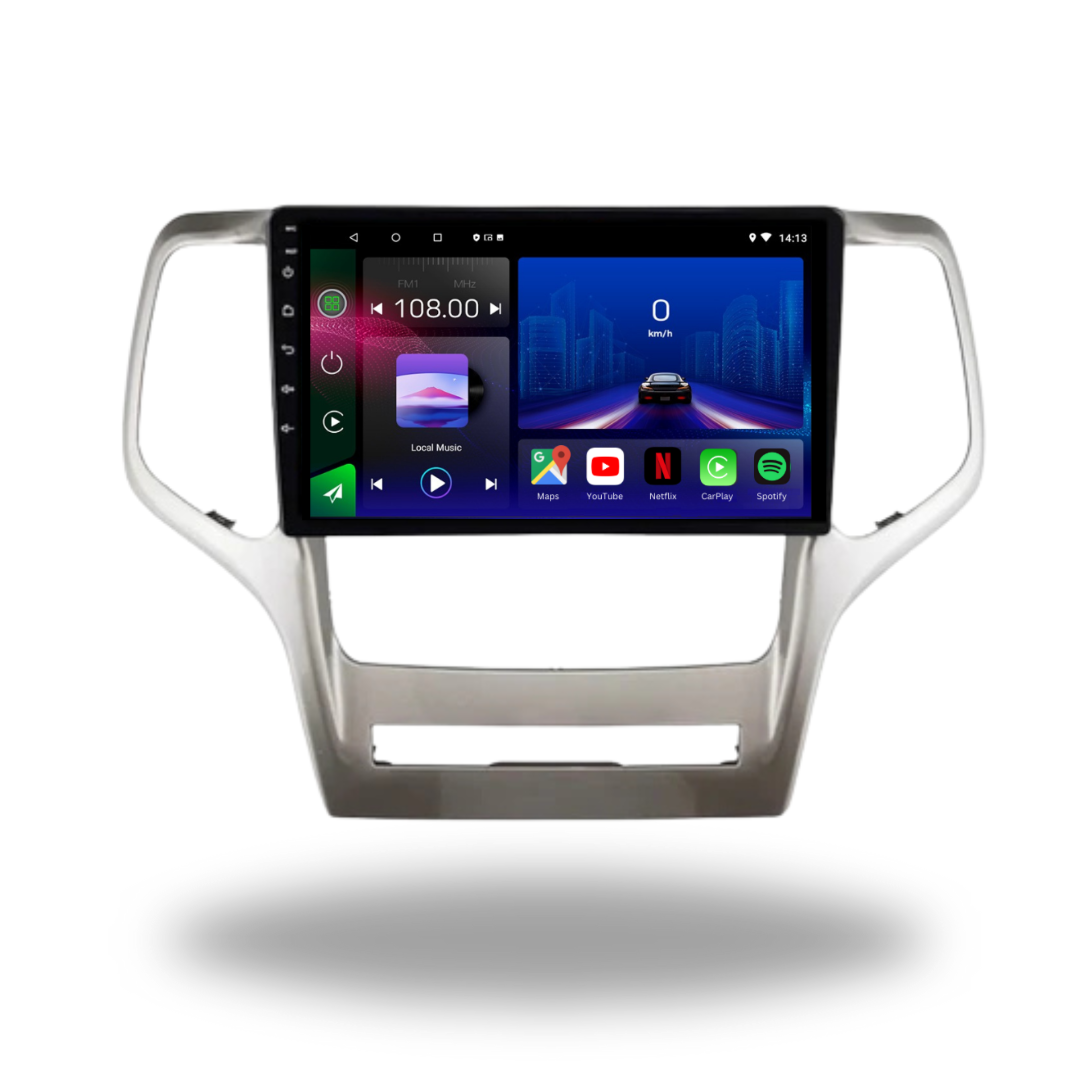 Jeep Grand Cherokee | 2008-2013 | Android 13 Autoradio | Apple CarPlay | Android Auto - TechVoyage